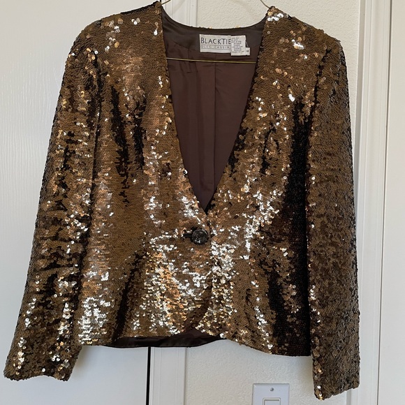 Rhinestone party jacket size 4 - Picture 1 of 3